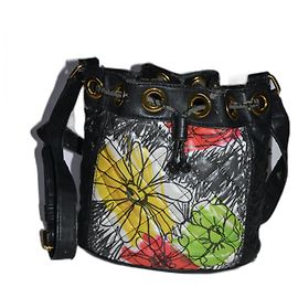 Borsa a secchiello Moschino in pelle fantasia