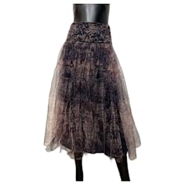 Falda Maxi Dior Multicolor Poliamida