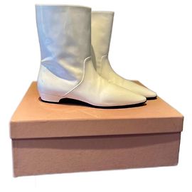 Tacones de cuero patentado Miu Miu