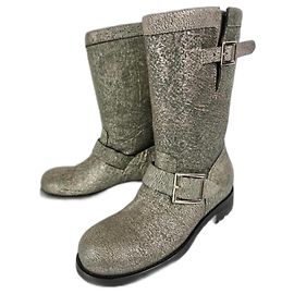 Botas Jimmy Choo de tela gris