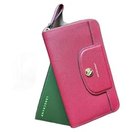 Longchamp Carmin Wallet Red Leather