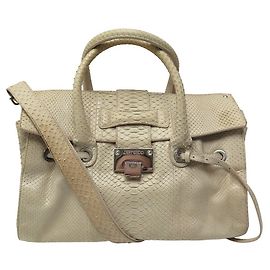 BORSO A MANO JIMMY CHOO ROSALIE IN PELLE DI PITONE