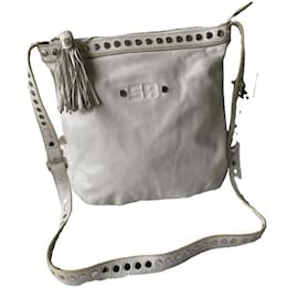 Sonia Rykiel Bolsa de ombro em couro creme