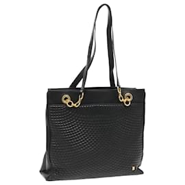 Borsa a spalla BALLY in pelle nera e oro Auth fm3969 - Bally