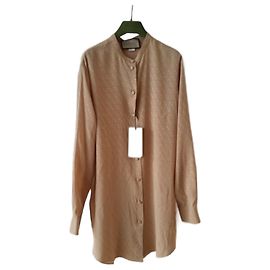 GUCCI CAMICIA IN SETA CON MOTIVO JACQUARD.