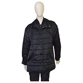 Chaqueta Puffer Acolchada MCM Negra de Poliéster Talla 38