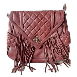Velvetine ROD Handtasche Dunkelrot Lammleder