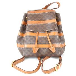 Céline Zaino in pelle marrone Celine