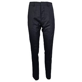 Pantaloni Slim-Fit Ami in lana blu navy