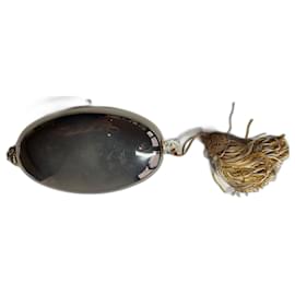 Clutch Loewe Ovale Argento Metallo