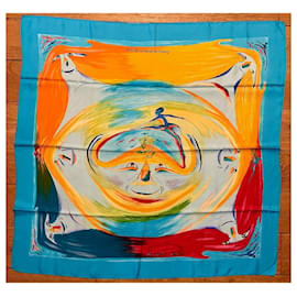 Foulard Hermès Smiles in third millenary Multicolore 90x90