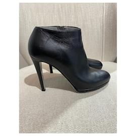 Botines SERGIO ROSSI T.EU 38 Cuero