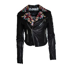 Philipp Plein, Lederjacke mit Stickerei