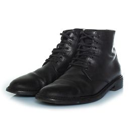 Saint Laurent, Lace up ankle boots in black leather