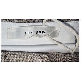 Los pantalones de campana de lana beige de The Row