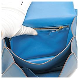 Borsa Hermès Constance 24 in pelle Evercolor blu Zanzibar - '10s