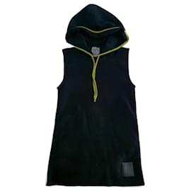 Chanel Hoodie schwarz grün Wolle