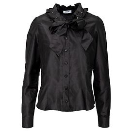Camisa Moschino de satén de seda negra