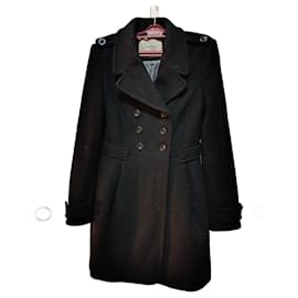 Abrigo Zara de mezcla de lana negro