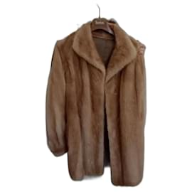 Autre Marque Abrigo de visón beige