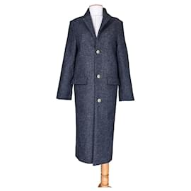 Zadig & Voltaire Abrigo Mio de un solo botón Gris oscuro