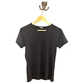 Chanel T-Shirt schwarz aus Baumwolle