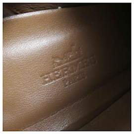 Hermès Botas cortas de cuero marrón HERMES JOUEUSE 38,5