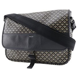 Borsa a spalla in PVC Bally nera