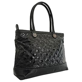 Borsa tote in pelle verniciata Chanel Cambon