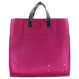 Sac fourre-tout en cuir feutré Yves Saint Laurent