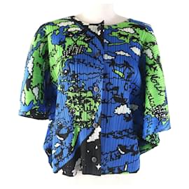 Autre Marque Cardigan Design Weltkarte PLEATS PLEASE