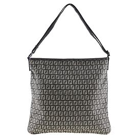 Borsa a spalla in tela Fendi