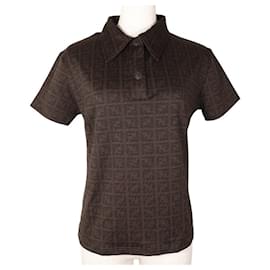 Fendi Zucca Rayon Poloshirt
