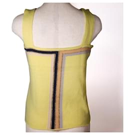 Chanel Top in maglia senza maniche Cashmere Rayon Poliestere