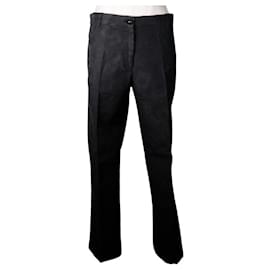 Pantaloni Icon Chanel in cotone nero