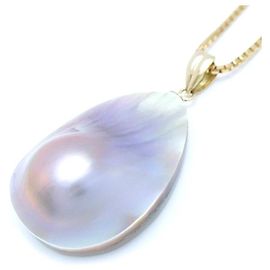 Autre Marque Mabe-Perlenkette K18YG aus Gelbgold