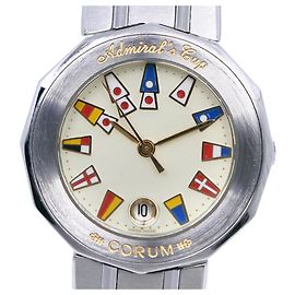 Autre Marque Corum Admiral's Cup Quarz Uhr 39.610.20V50B aus Edelstahl