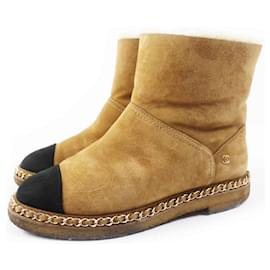 Botas cortas de ante Chanel 37