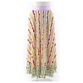 Autre Marque Falda plisada de flores múltiples MSGM 36 Mujeres