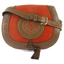 Borsa a spalla in pelle scamosciata Loewe Sevilla
