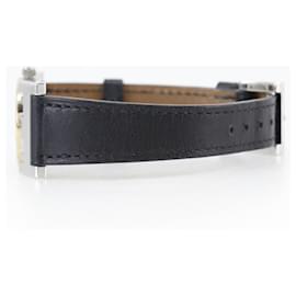 Montre Hermès Paprika en quartz en acier inoxydable/cuir