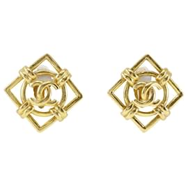 Orecchini placcati in oro Chanel