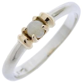K10 Gelbgold Silberring 8.5 - Autre Marque