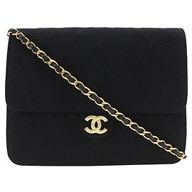 Chanel Matelassé Baumwoll-Schultertasche