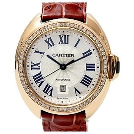 Cartier Automatik-Uhr Clé de Cartier mit silbernem Zifferblatt