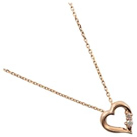 Autre Marque Collana a forma di cuore in diamante in oro giallo K10