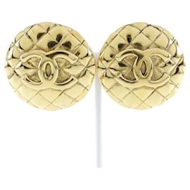 Orecchini Chanel Coco Mark placcati in oro vintage