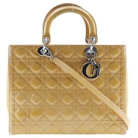 Borsa a mano Lady Dior in pelle verniciata