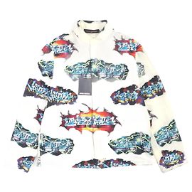 Camisa de colarinho alto Graffiti Louis Vuitton S