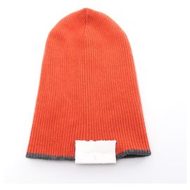 Cappello in cashmere lavorato a maglia Brunello Cucinelli rosso